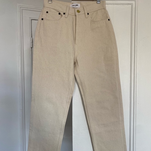 Still Here Tate jean in bone with hunter stripe - Picture 3 of 5